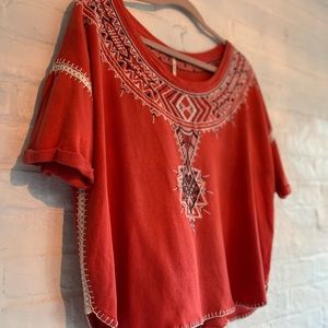 Free People embroidered top